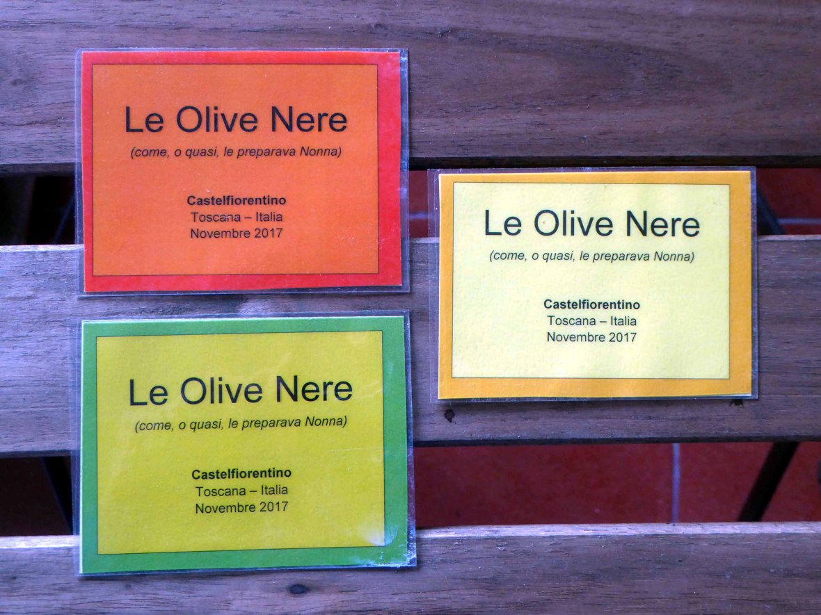 etichette olive